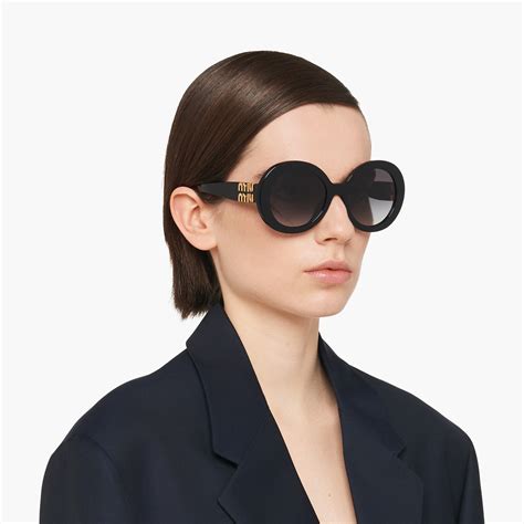 Gradient Smoky Gray Lenses Miu Glimpse Sunglasses 